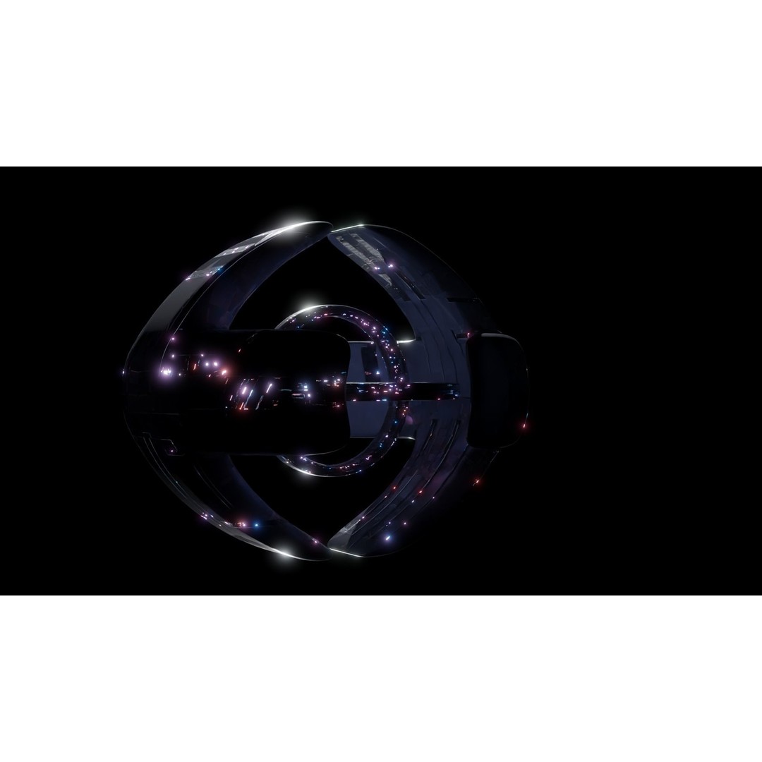 Alien Spacecity 3D Model – Futuristic Spaceport with PBR Textures - View 5