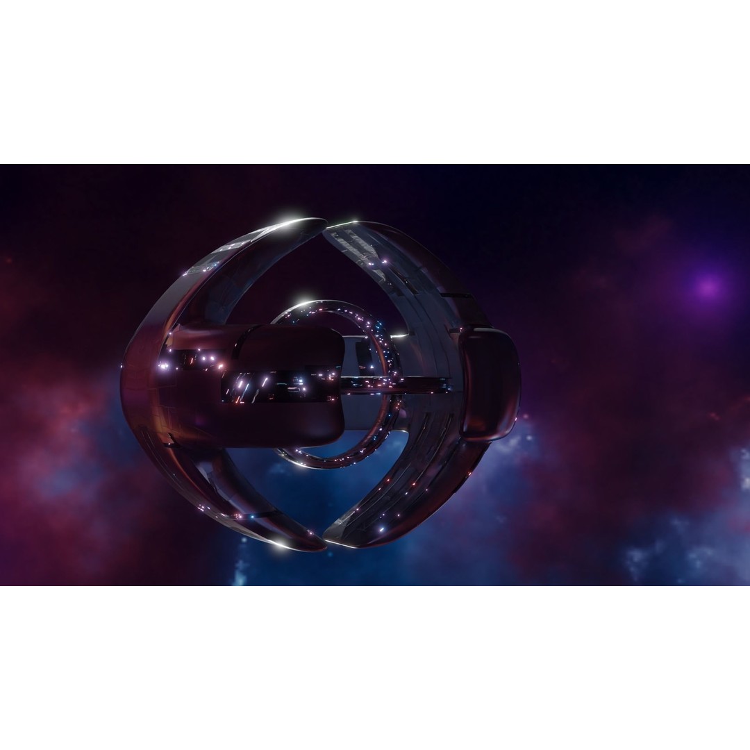 Alien Spacecity 3D Model – Futuristic Spaceport with PBR Textures - View 6