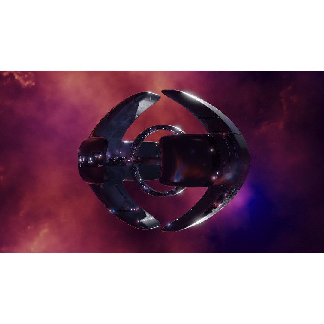 Alien Spacecity 3D Model – Futuristic Spaceport with PBR Textures - View 7
