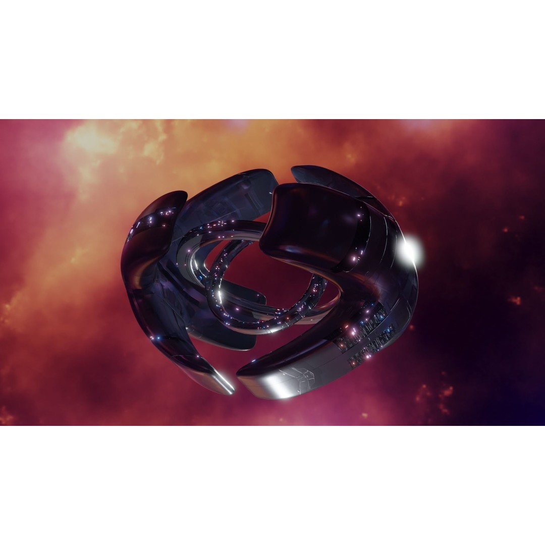 Alien Spacecity 3D Model – Futuristic Spaceport with PBR Textures - View 8