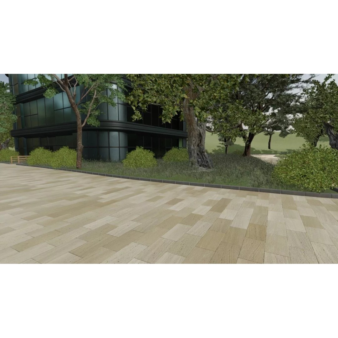 Urban Green Space 3D Model – Realistic Cityscape Environment, Blender - View 4