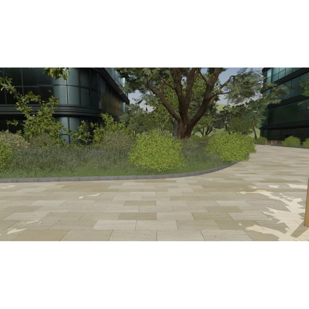 Urban Green Space 3D Model – Realistic Cityscape Environment, Blender - View 9