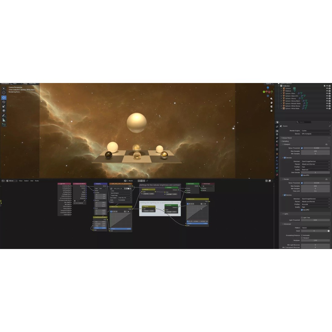 360 Degree 16k HDRI Space Background 3D Model – Equirectangular Environment Map, EXR