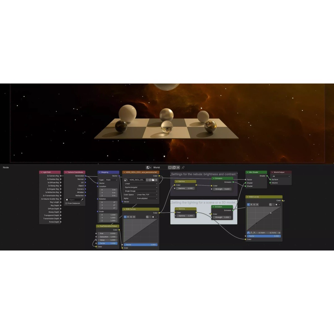 360 Degree 16k HDRI Space Background 3D Model – Equirectangular Environment Map, EXR - View 28