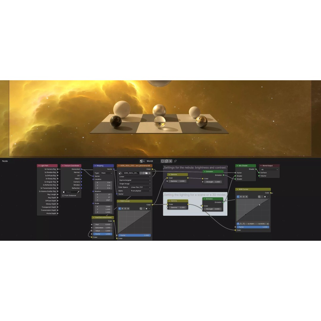 360 Degree 16k HDRI Space Background 3D Model – Equirectangular Environment Map, EXR - View 30