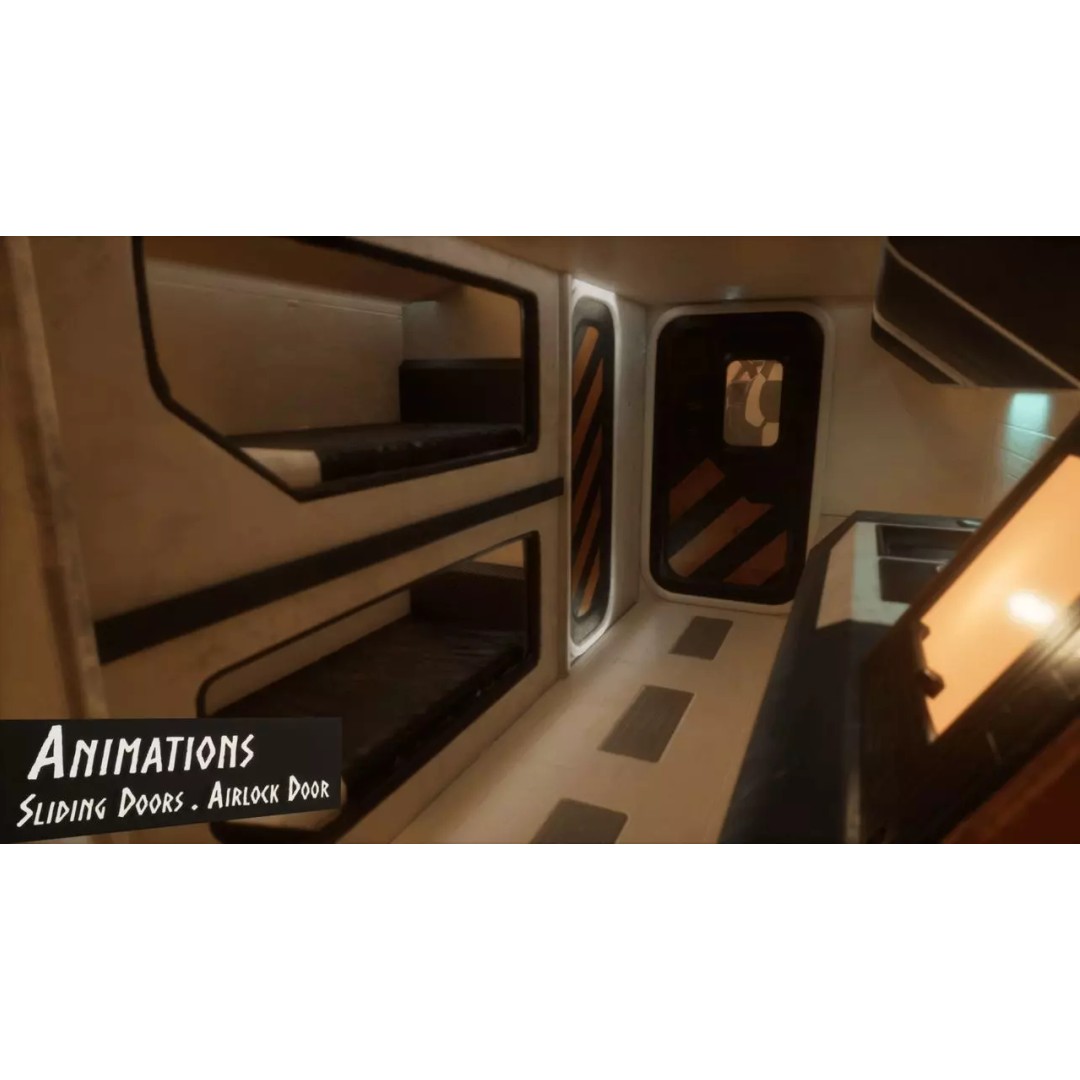 Ultimate Spaceship 3D Model – Low Poly Game Ready Template, FBX