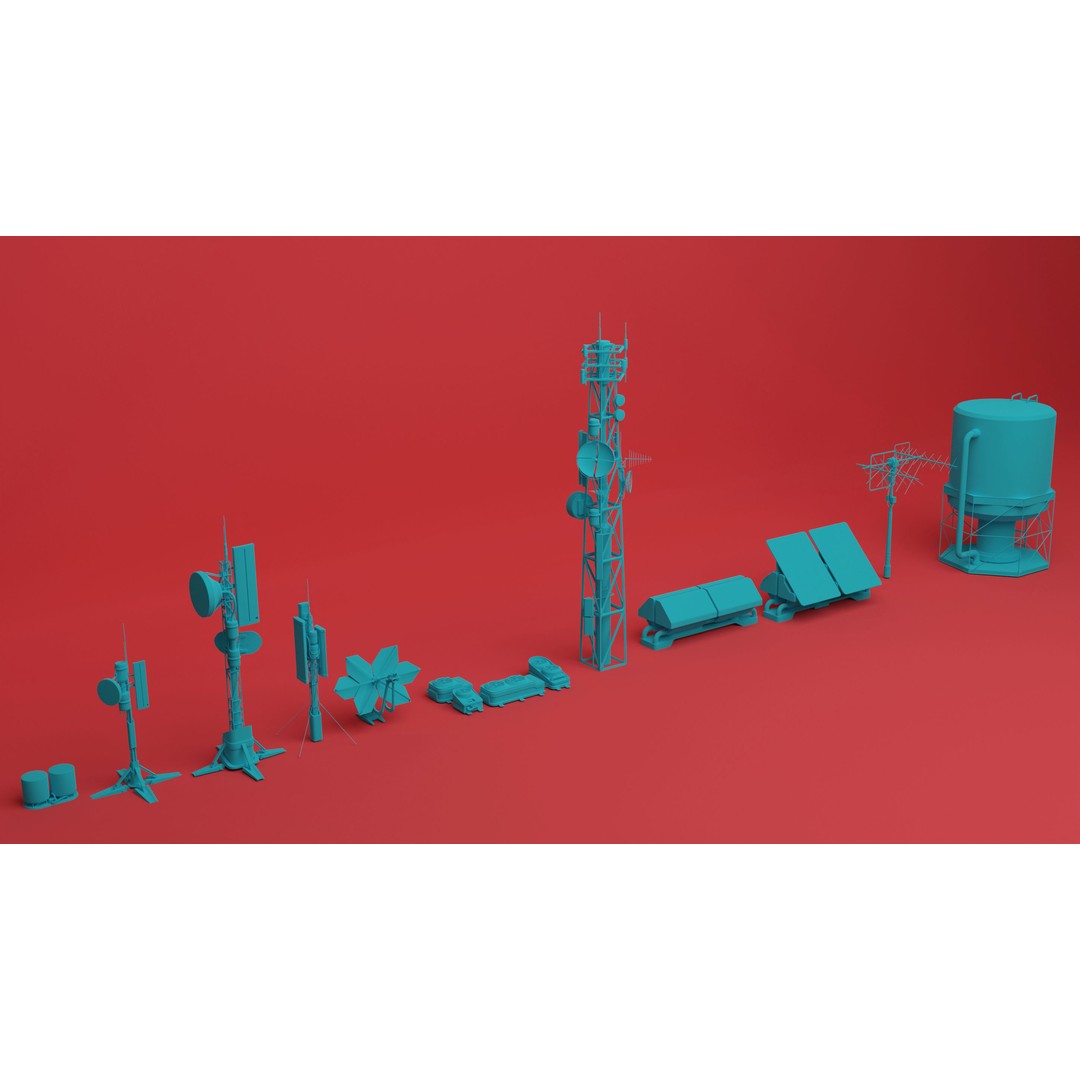Sci-Fi Rooftops 3D Model – Detailed Kitbash Collection, Blender, FBX, OBJ - View 6