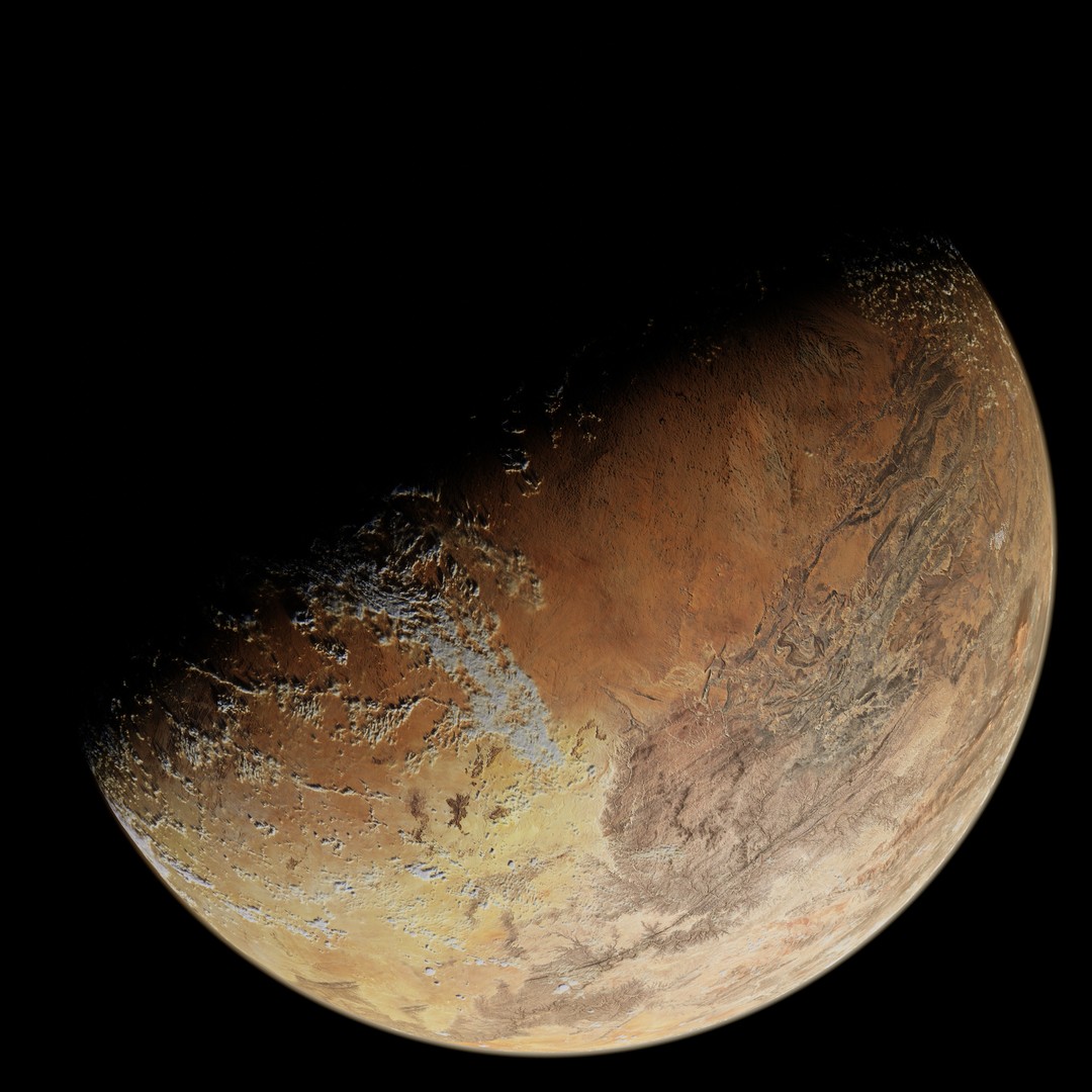 Korriban 3D Model – High-Resolution Planet Texture, PBR