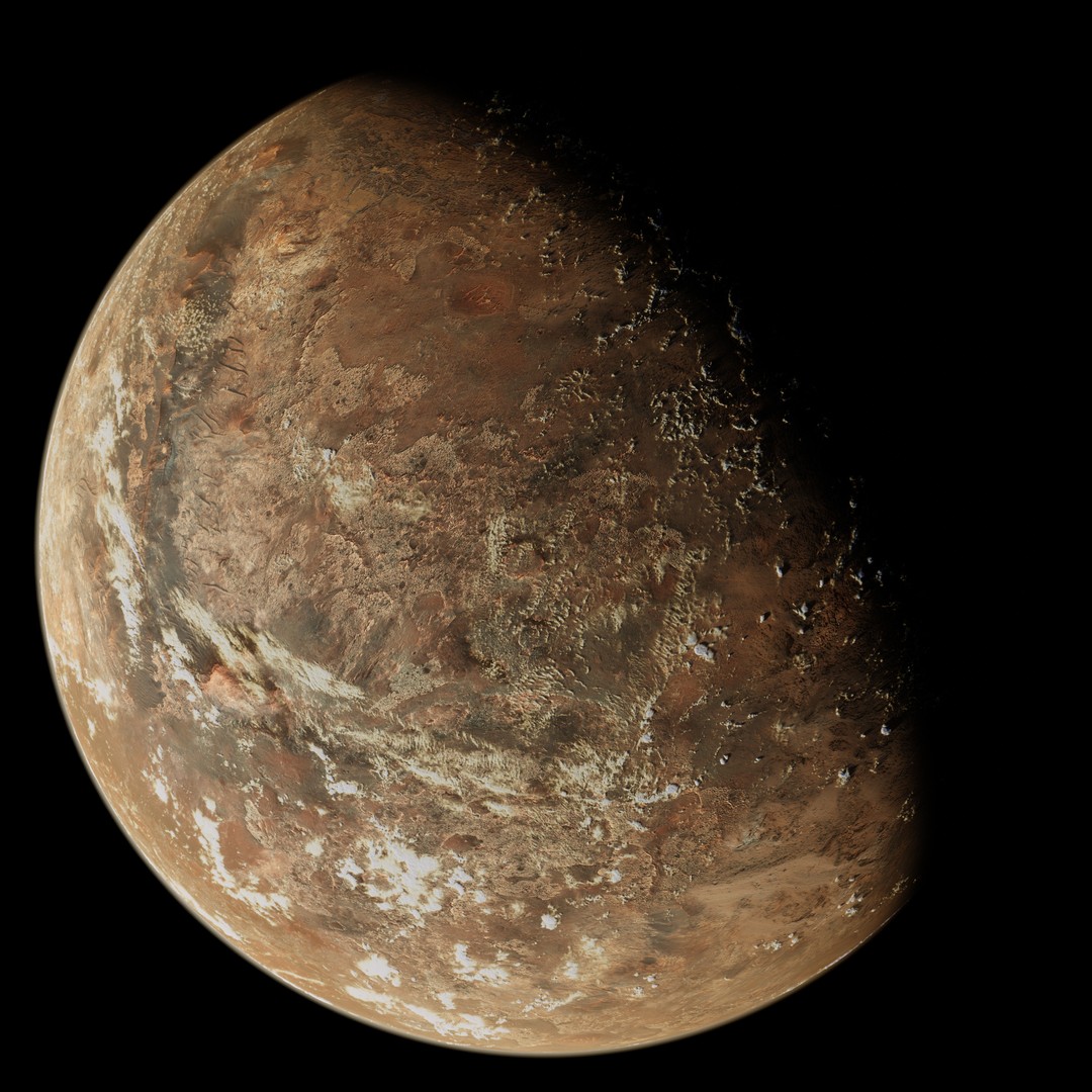Korriban 3D Model – High-Resolution Planet Texture, PBR - View 12