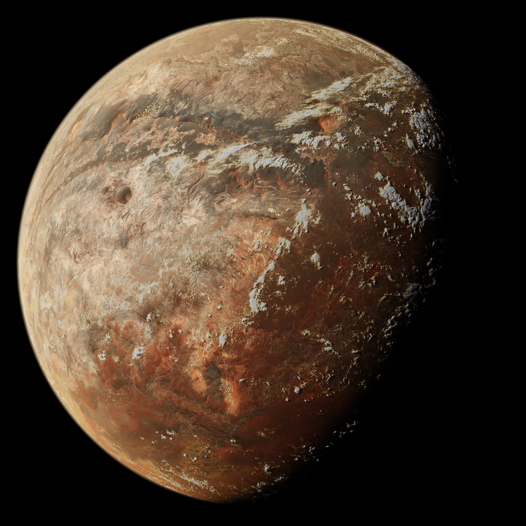 Korriban 3D Model – High-Resolution Planet Texture, PBR - View 5