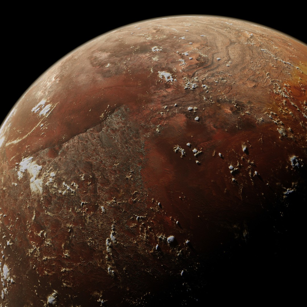 Korriban 3D Model – High-Resolution Planet Texture, PBR - View 7