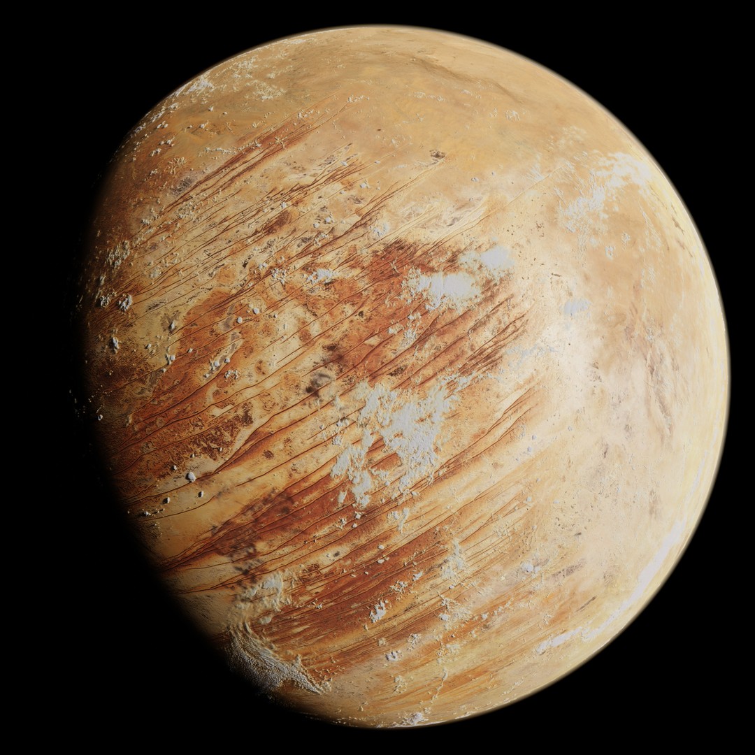 Korriban 3D Model – High-Resolution Planet Texture, PBR - View 8
