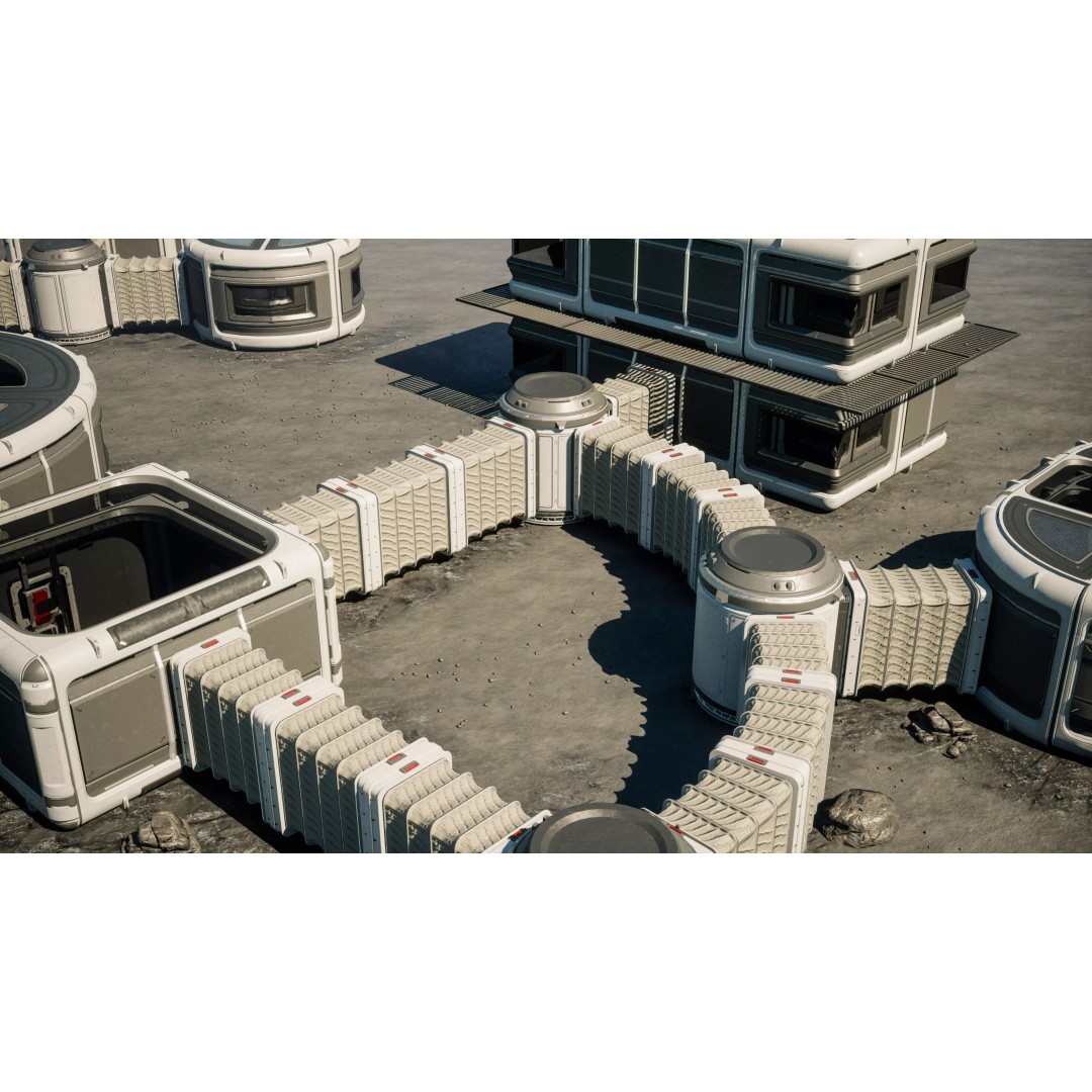 Modular Habitat 3D Model – Low Poly Sci-Fi Architecture, FBX - View 5