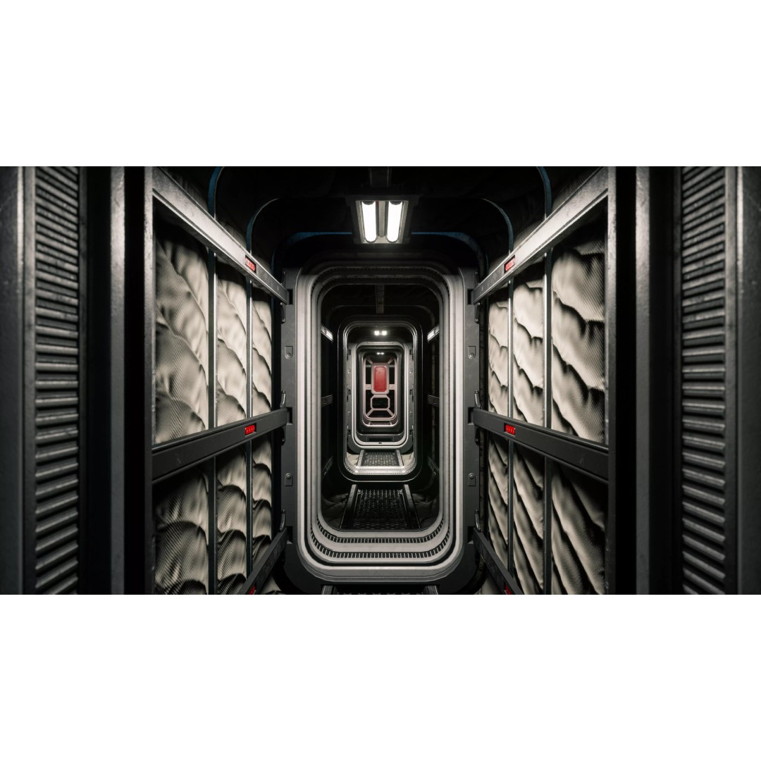 Modular Habitat 3D Model – Low Poly Sci-Fi Architecture, FBX - View 7