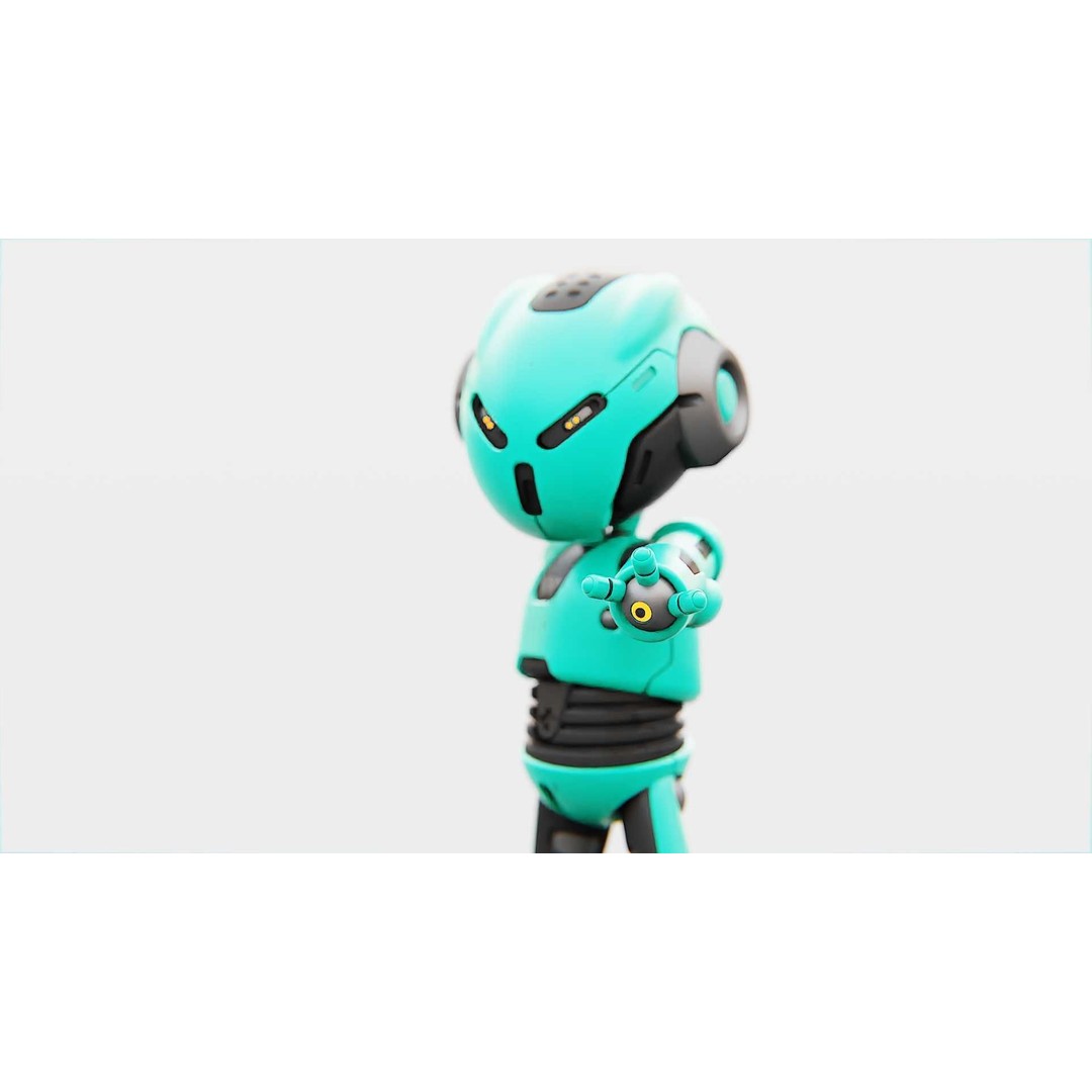 Toon Droid Megalon 3D Model – Rigged Sci-Fi Character, Blender & FBX - View 17