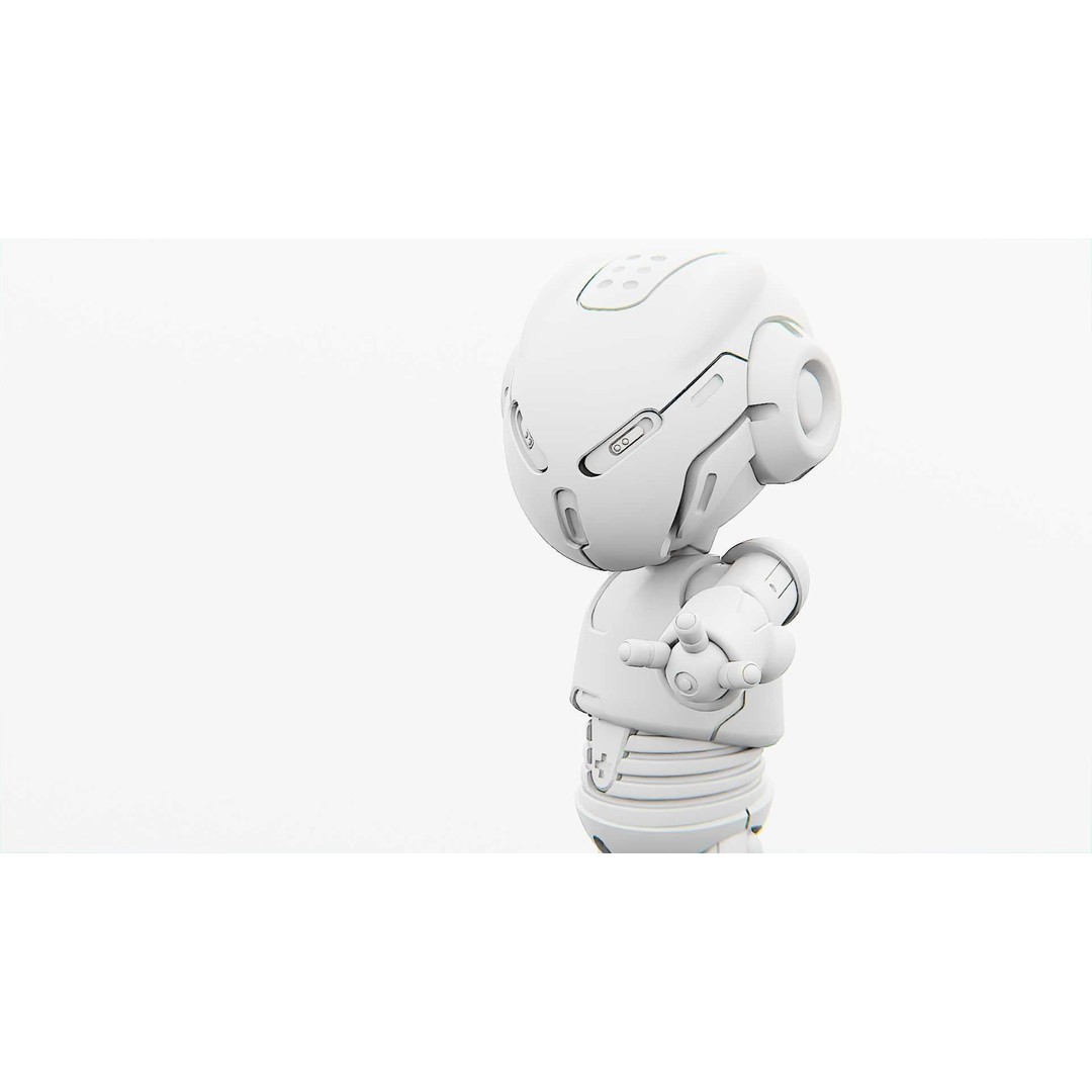 Toon Droid Megalon 3D Model – Rigged Sci-Fi Character, Blender & FBX - View 33
