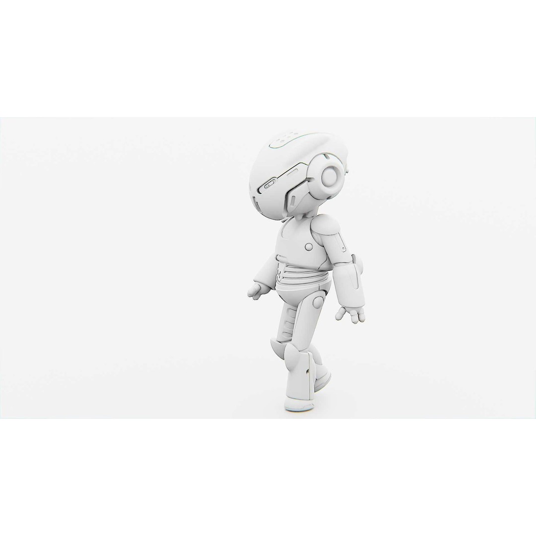 Toon Droid Megalon 3D Model – Rigged Sci-Fi Character, Blender & FBX - View 36