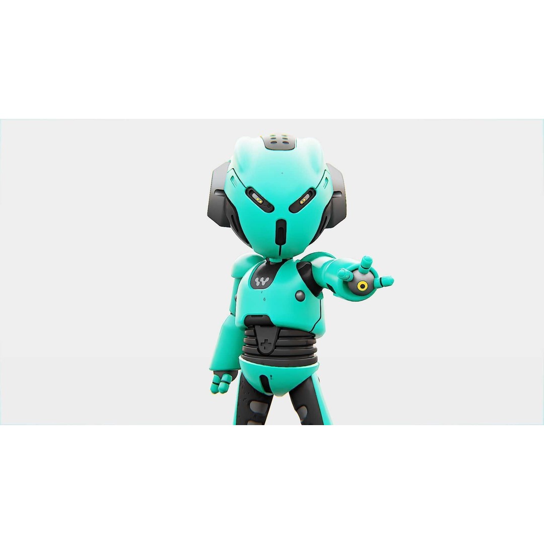Toon Droid Megalon 3D Model – Rigged Sci-Fi Character, Blender & FBX - View 5
