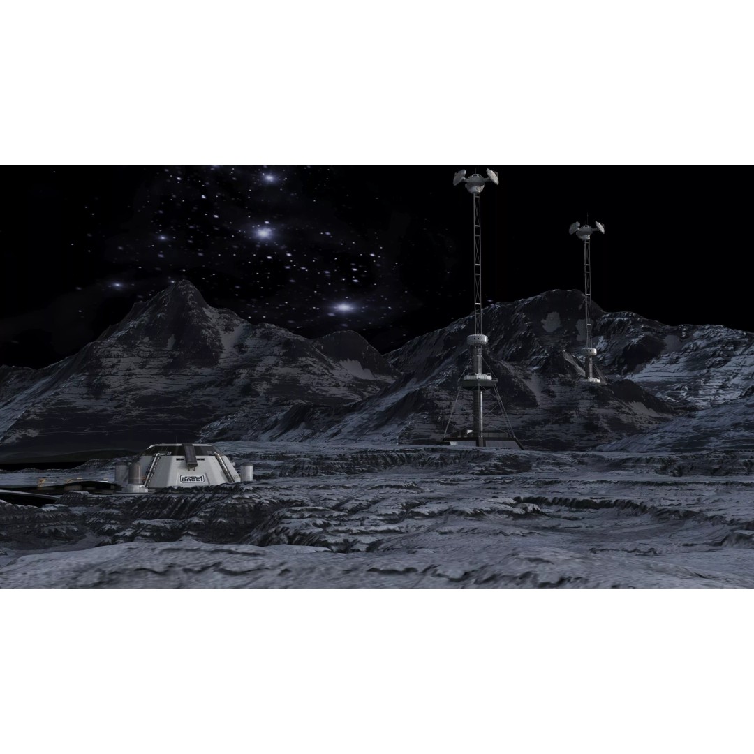 Lunar Base 3D Model – Futuristic Space Habitat, Game Ready, FBX - View 10