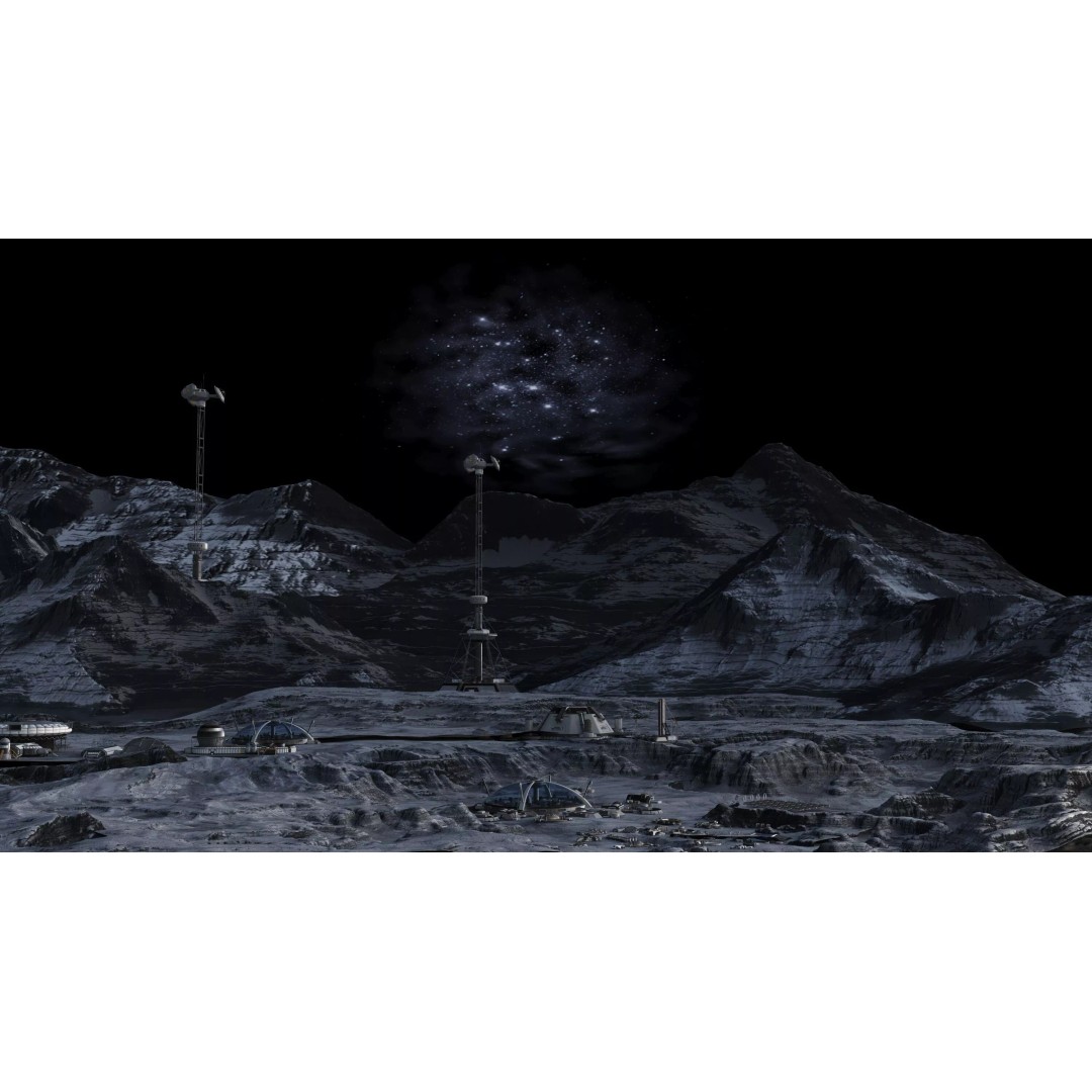 Lunar Base 3D Model – Futuristic Space Habitat, Game Ready, FBX - View 11