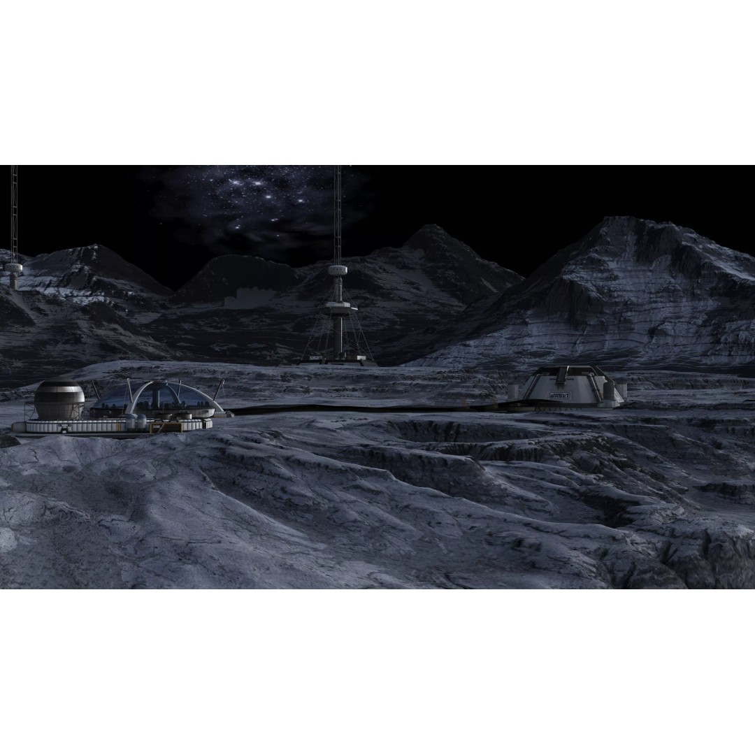 Lunar Base 3D Model – Futuristic Space Habitat, Game Ready, FBX - View 5