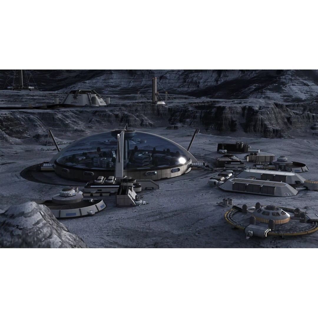 Lunar Base 3D Model – Futuristic Space Habitat, Game Ready, FBX - View 6