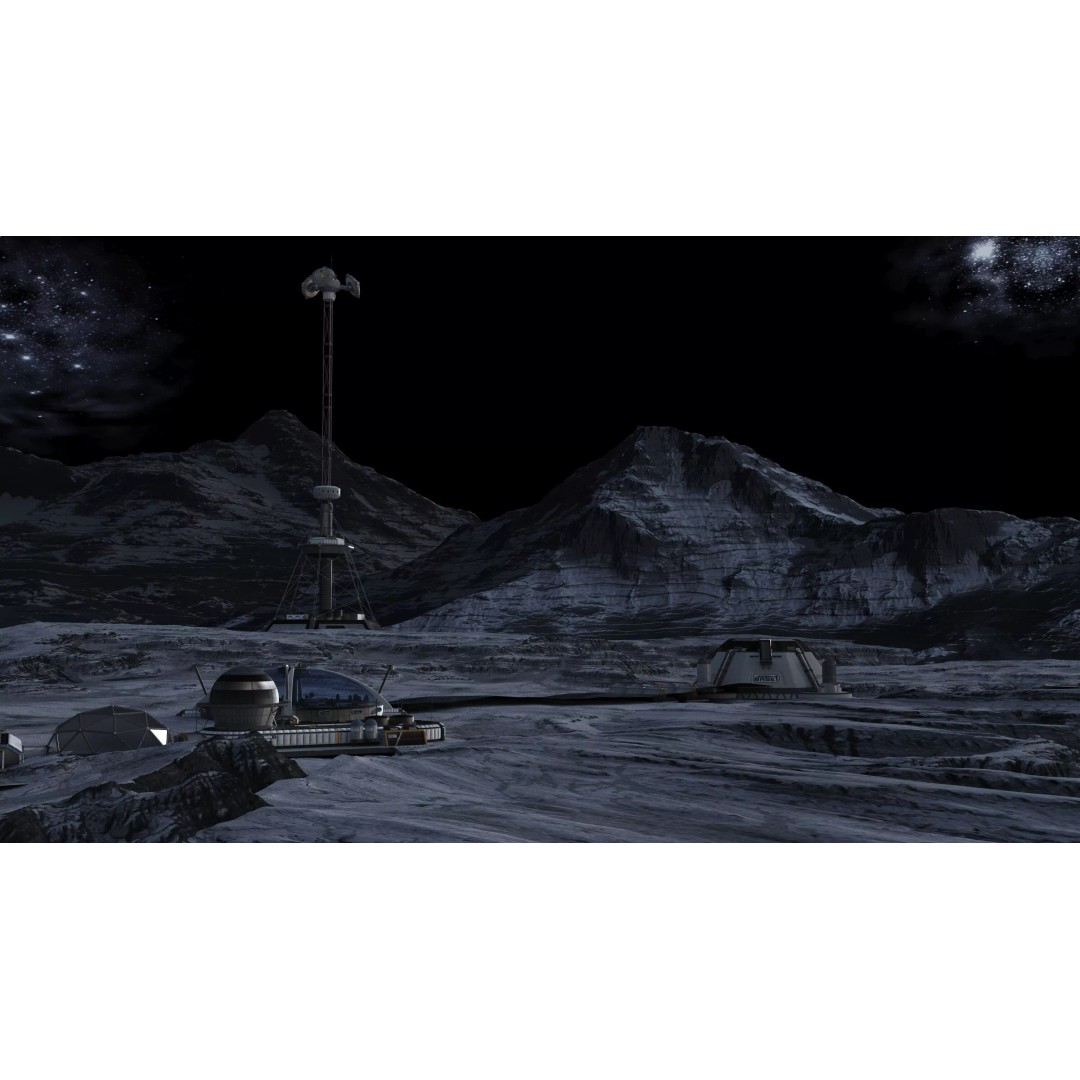 Lunar Base 3D Model – Futuristic Space Habitat, Game Ready, FBX - View 7