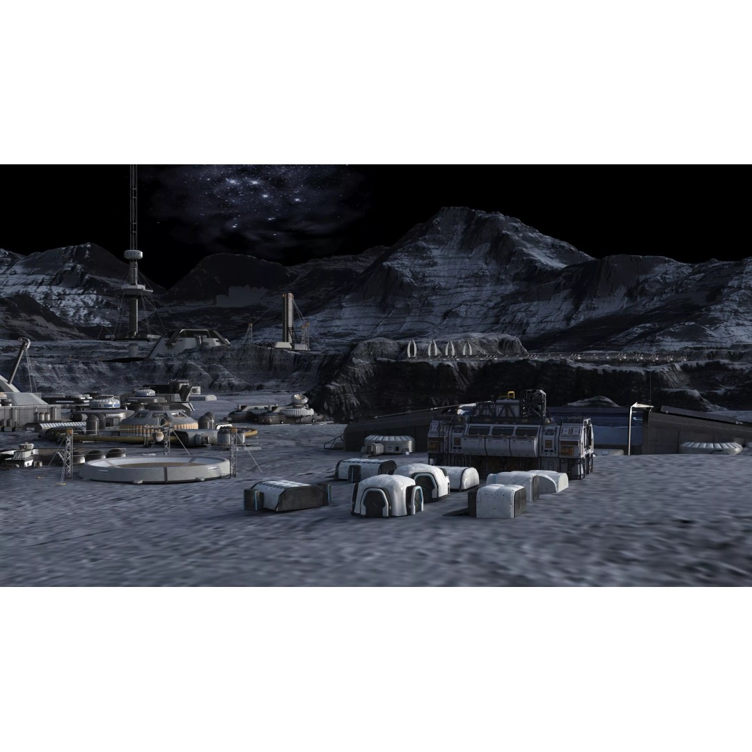 Lunar Base 3D Model – Futuristic Space Habitat, Game Ready, FBX - View 9