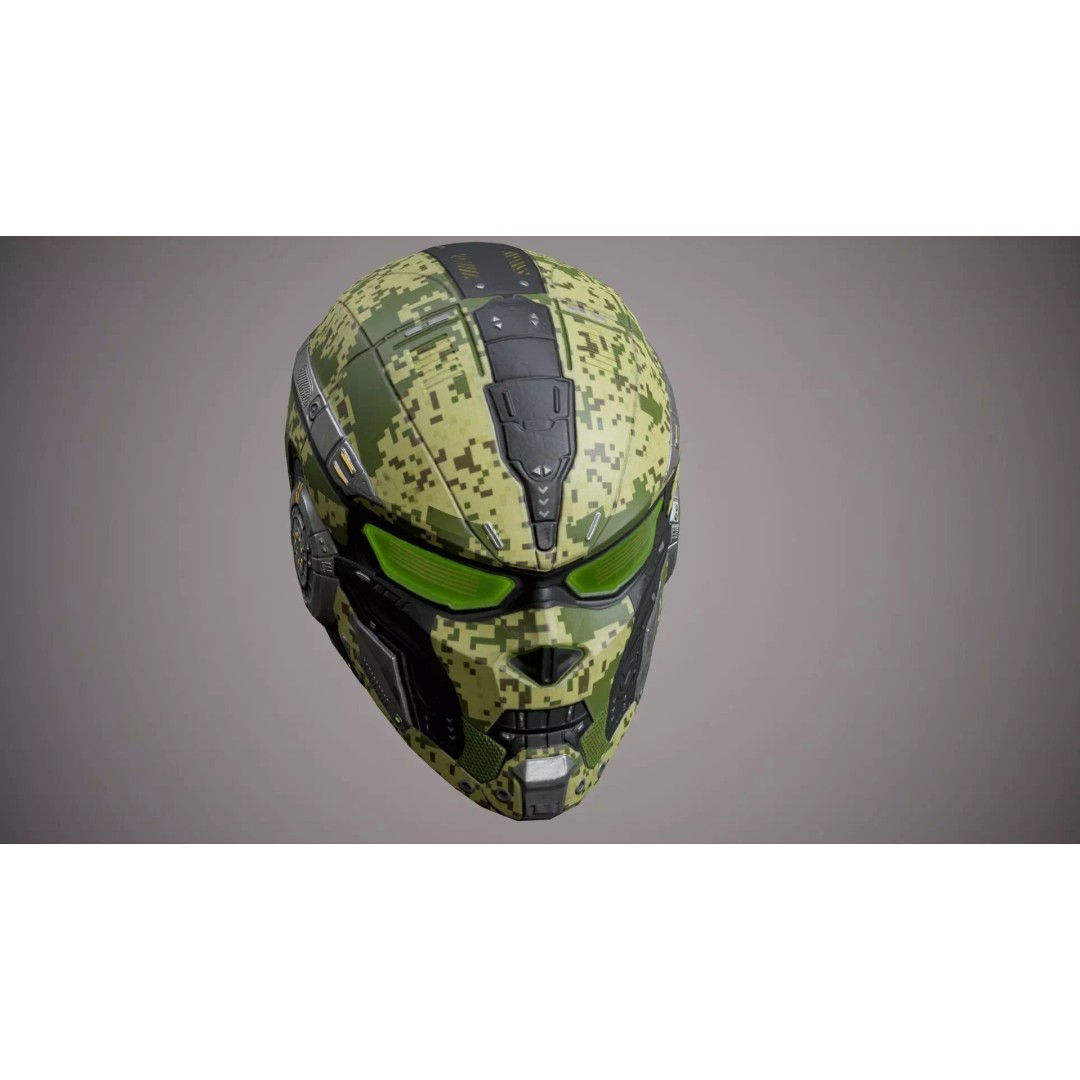 Sci-Fi Military Armor 3D Model – Low Poly Game Ready Outfit, FBX - View 35