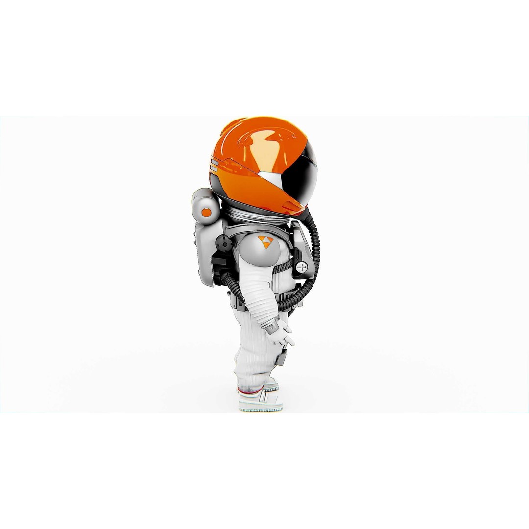 Toon Astronaut F-C 3D Model – Rigged Character for Unity & Unreal Engine - View 11