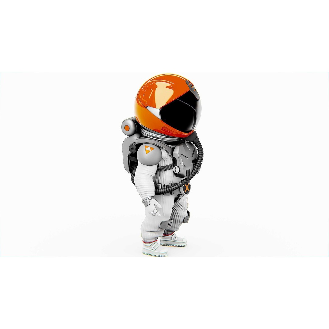 Toon Astronaut F-C 3D Model – Rigged Character for Unity & Unreal Engine - View 12