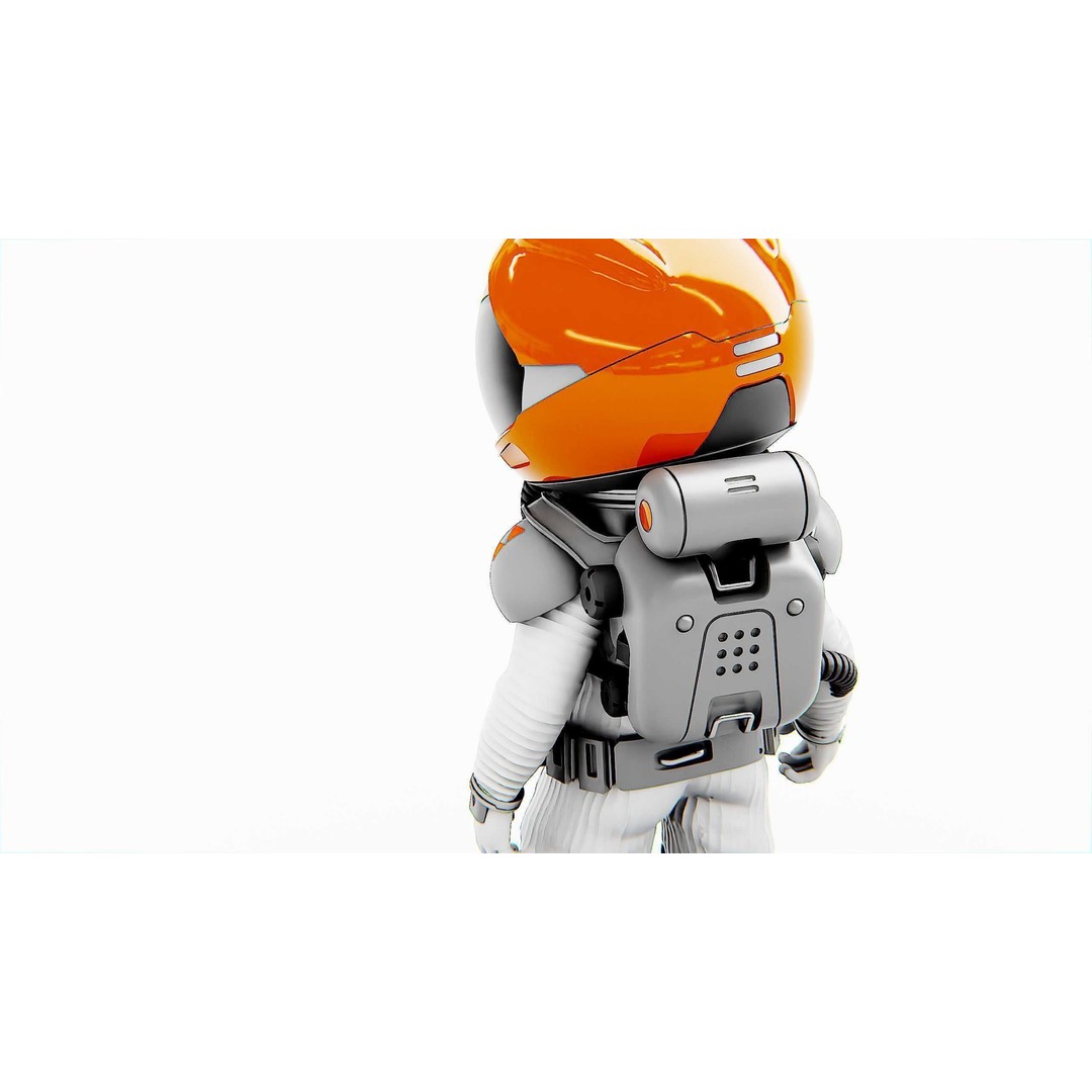 Toon Astronaut F-C 3D Model – Rigged Character for Unity & Unreal Engine - View 16