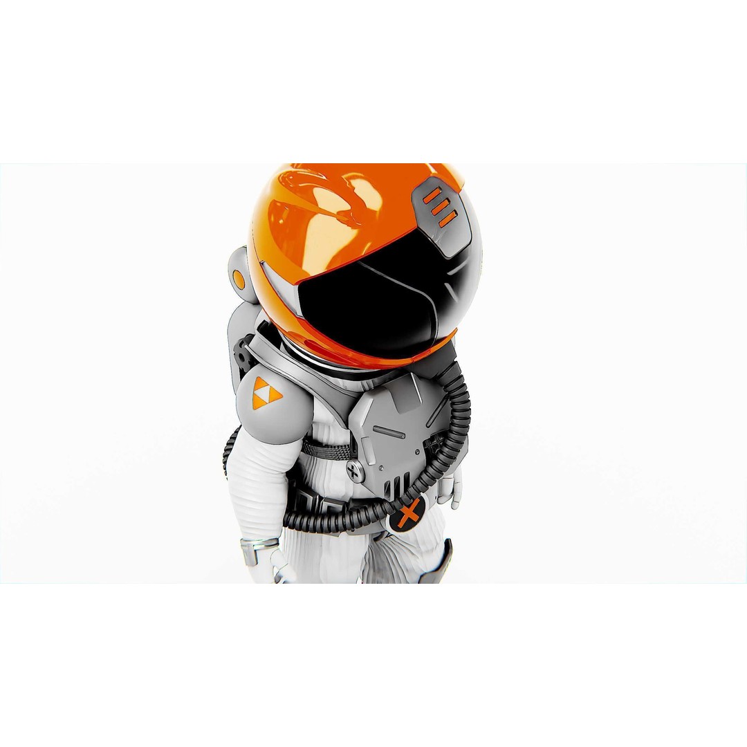 Toon Astronaut F-C 3D Model – Rigged Character for Unity & Unreal Engine - View 17