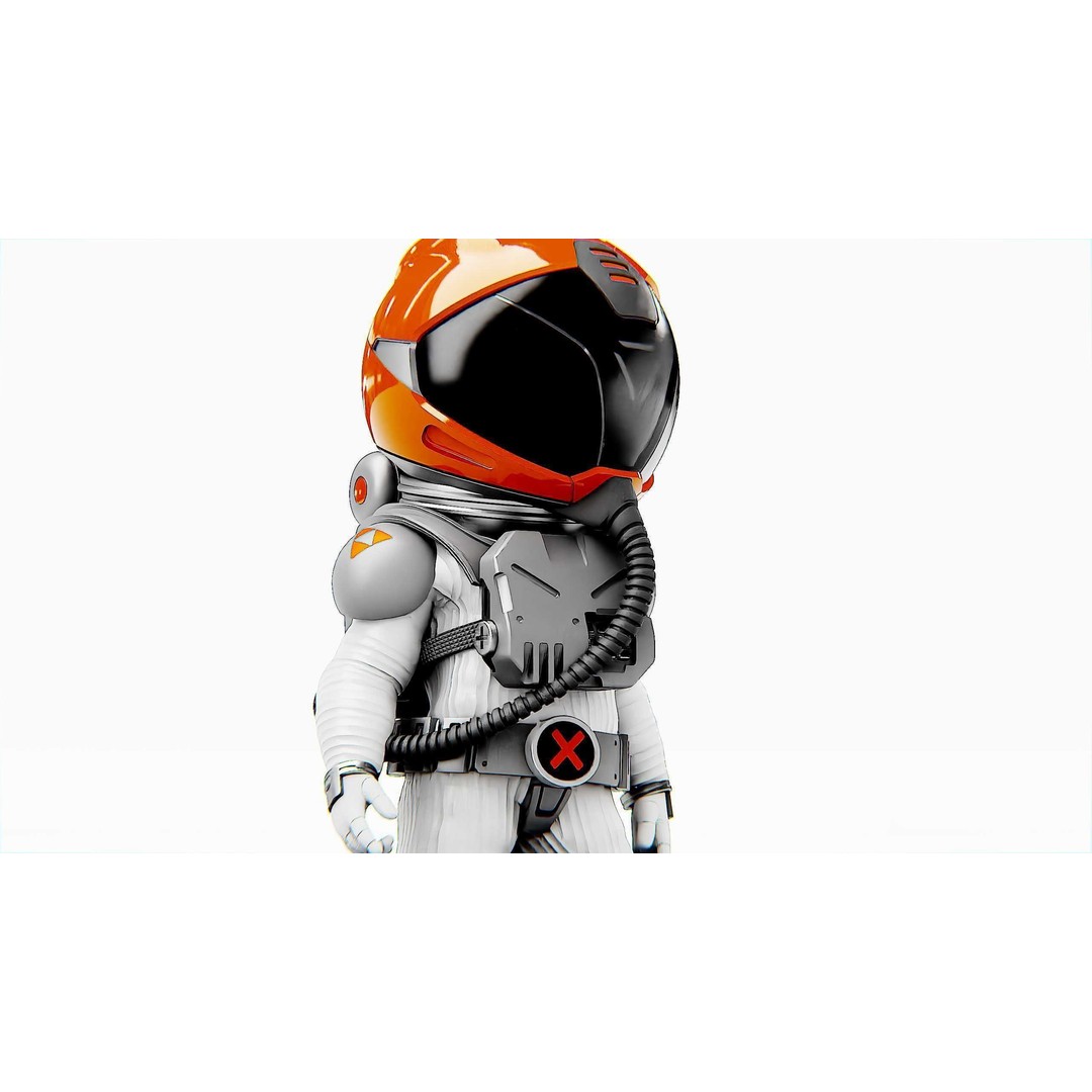 Toon Astronaut F-C 3D Model – Rigged Character for Unity & Unreal Engine - View 23