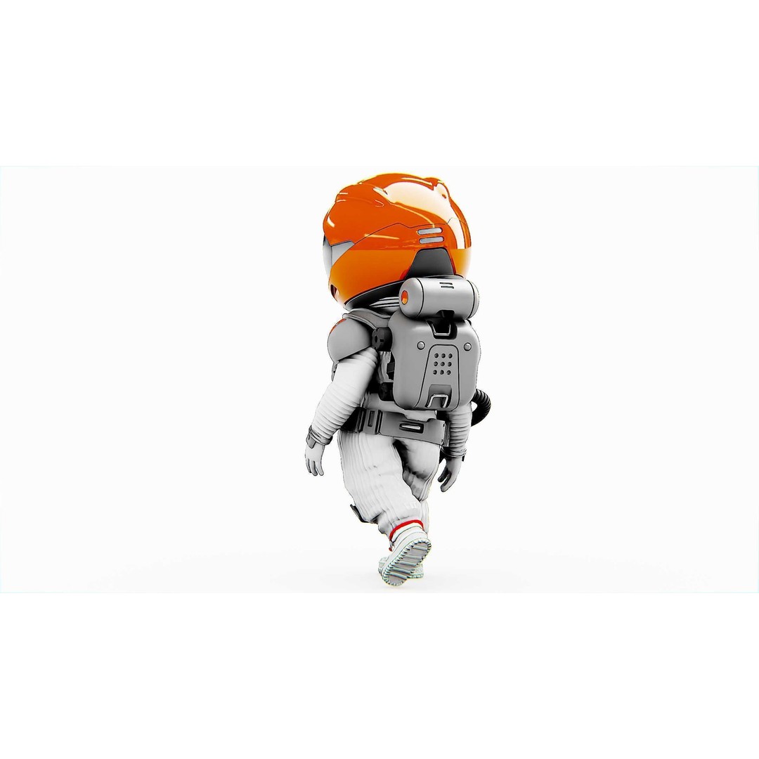 Toon Astronaut F-C 3D Model – Rigged Character for Unity & Unreal Engine - View 29