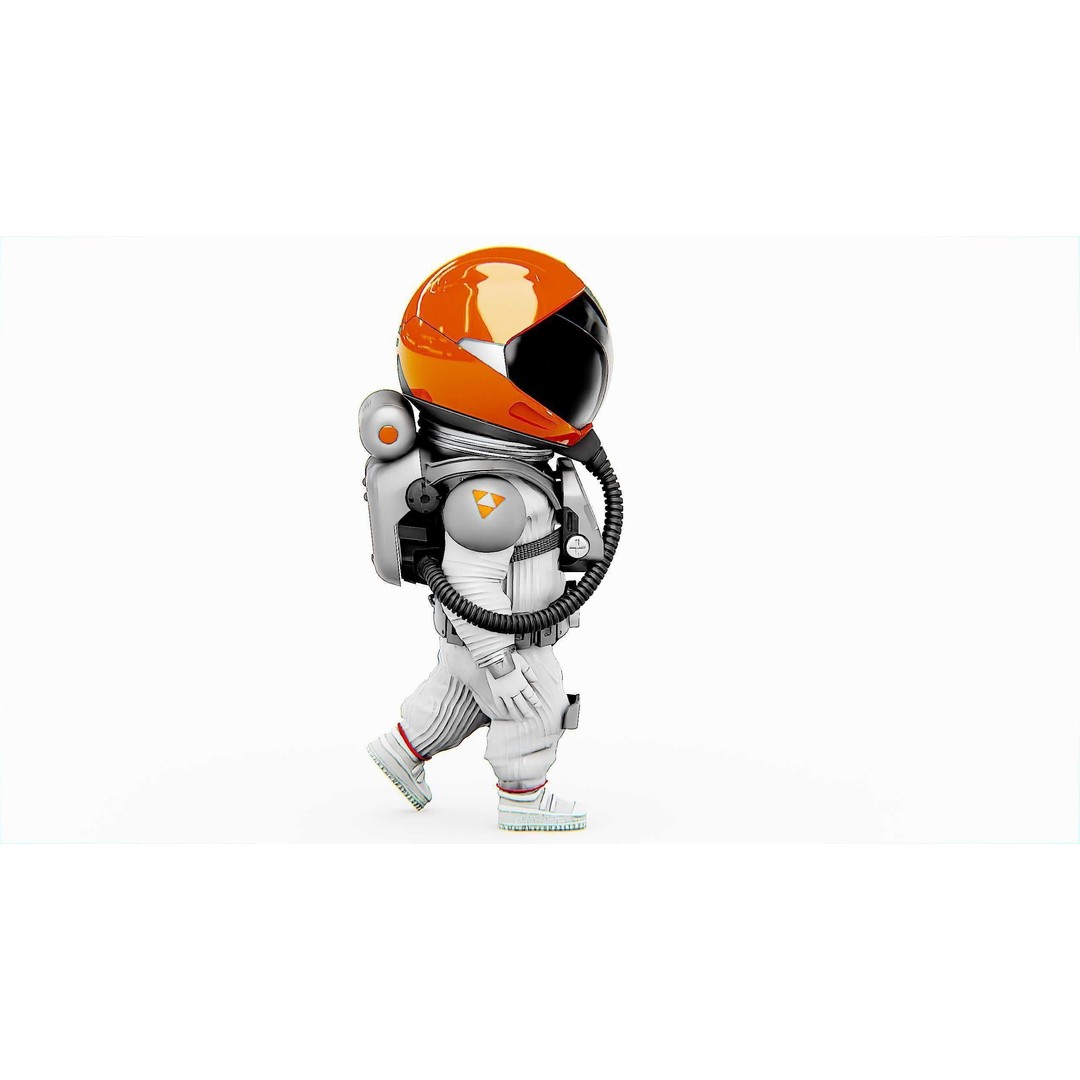 Toon Astronaut F-C 3D Model – Rigged Character for Unity & Unreal Engine - View 30