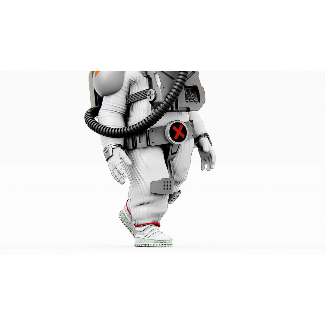 Toon Astronaut F-C 3D Model – Rigged Character for Unity & Unreal Engine - View 31