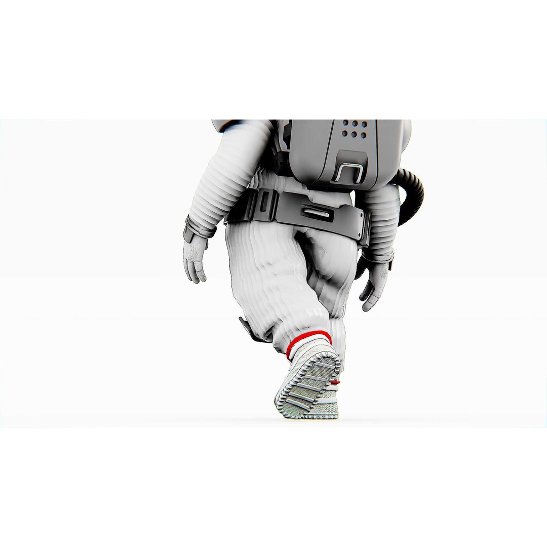 Toon Astronaut F-C 3D Model – Rigged Character for Unity & Unreal Engine - View 32