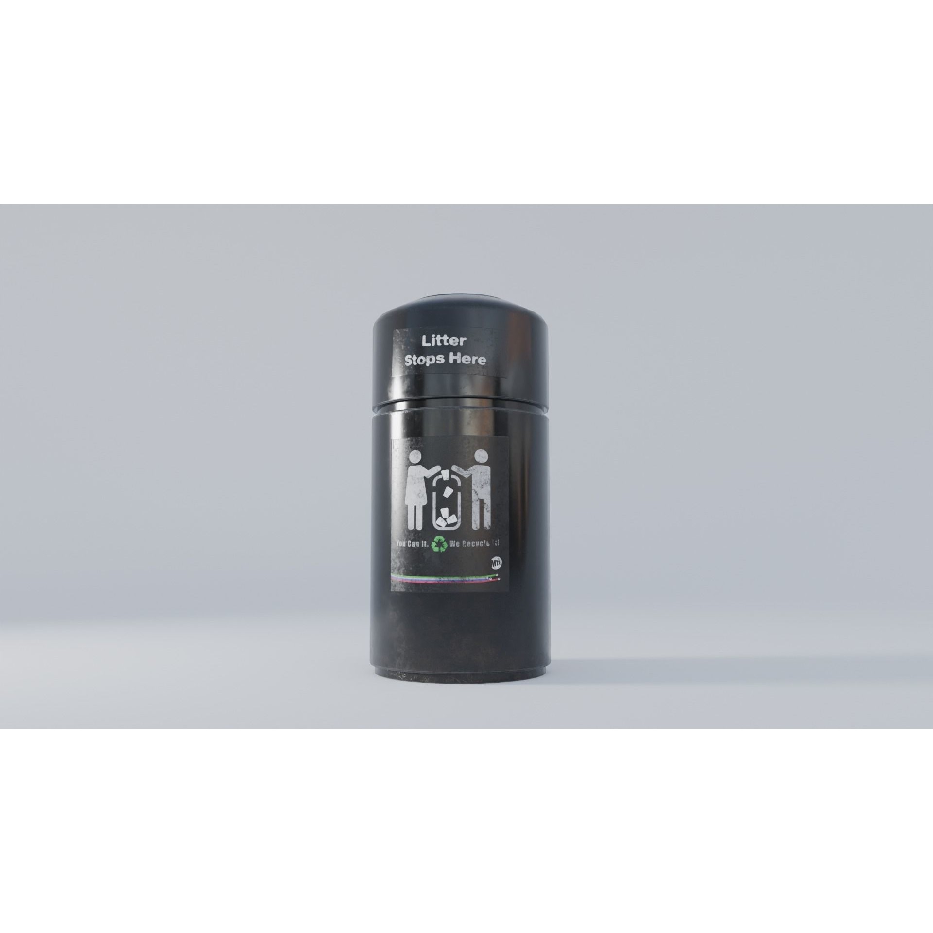 NYC Style Subway Platform - Low-Poly Game-Ready 3D Model - View 19