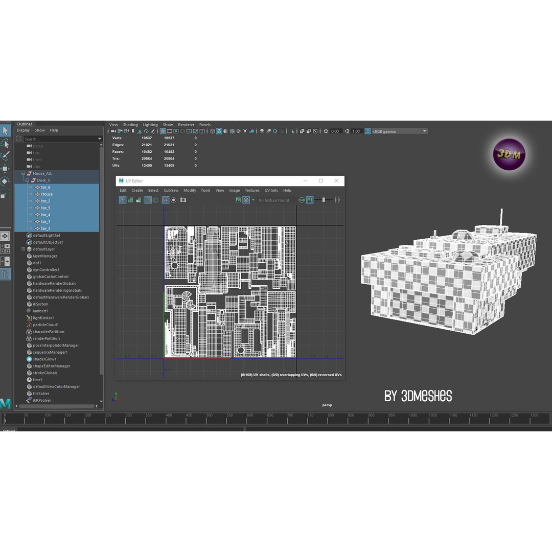 Dock 5 3D Model – Low Poly PBR Architectural Asset, FBX - View 19