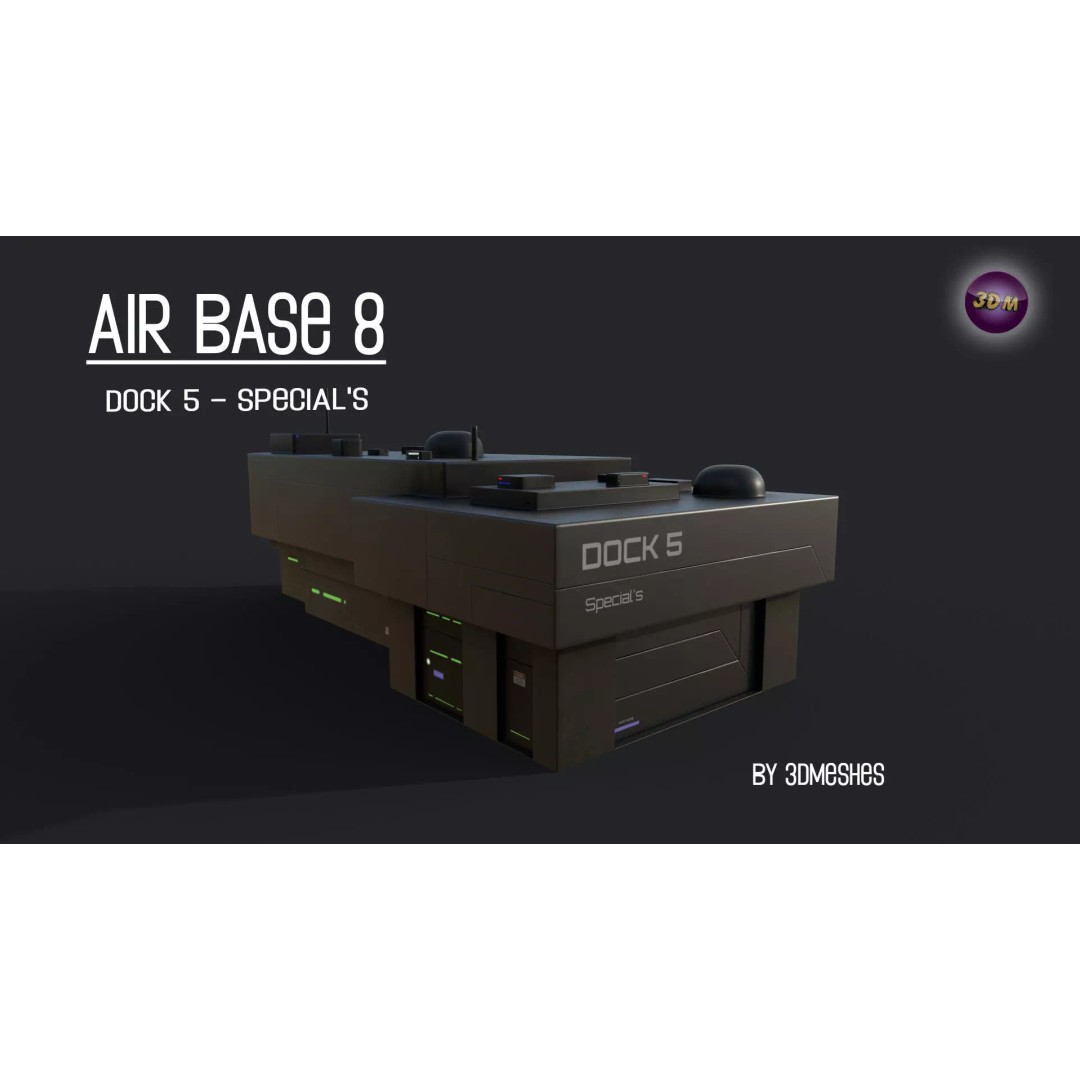 Dock 5 3D Model – Low Poly PBR Architectural Asset, FBX - View 2