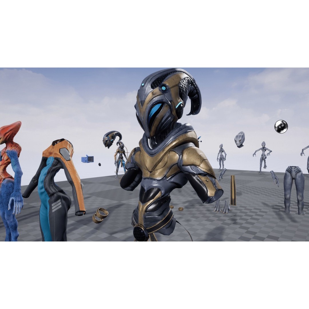 Alien Striscils 3D Model – Low Poly Game-Ready Character, FBX