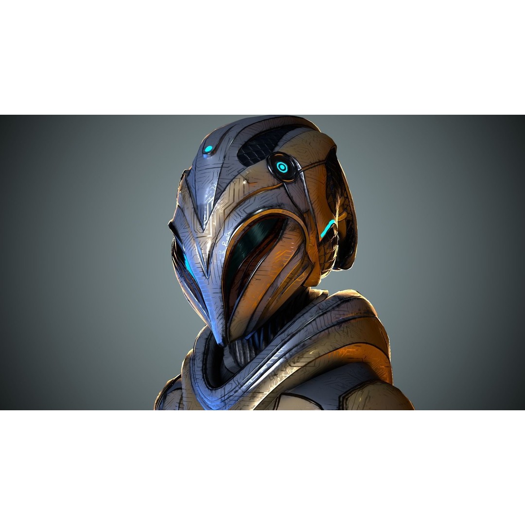 Alien Striscils 3D Model – Low Poly Game-Ready Character, FBX - View 20