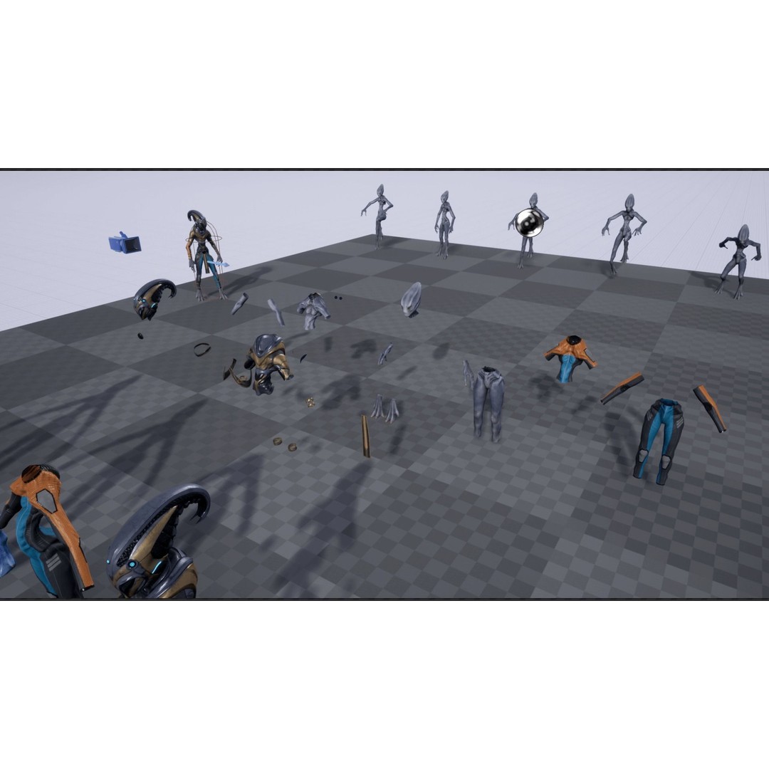 Alien Striscils 3D Model – Low Poly Game-Ready Character, FBX - View 26