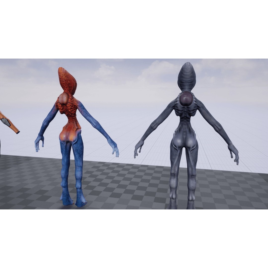 Alien Striscils 3D Model – Low Poly Game-Ready Character, FBX - View 29