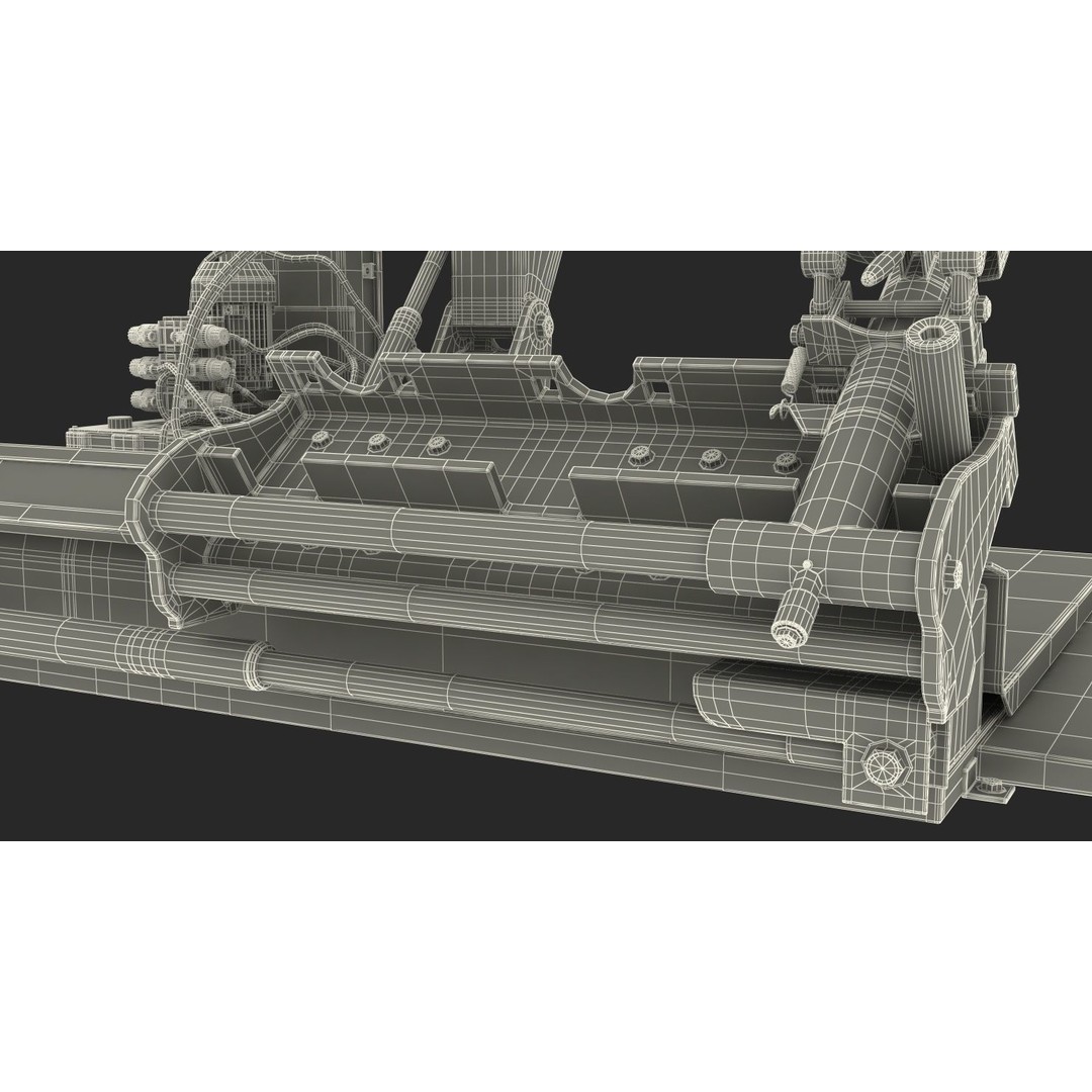 Truck Tyre Changing Machine 3D Model – PBR Industrial Equipment, FBX