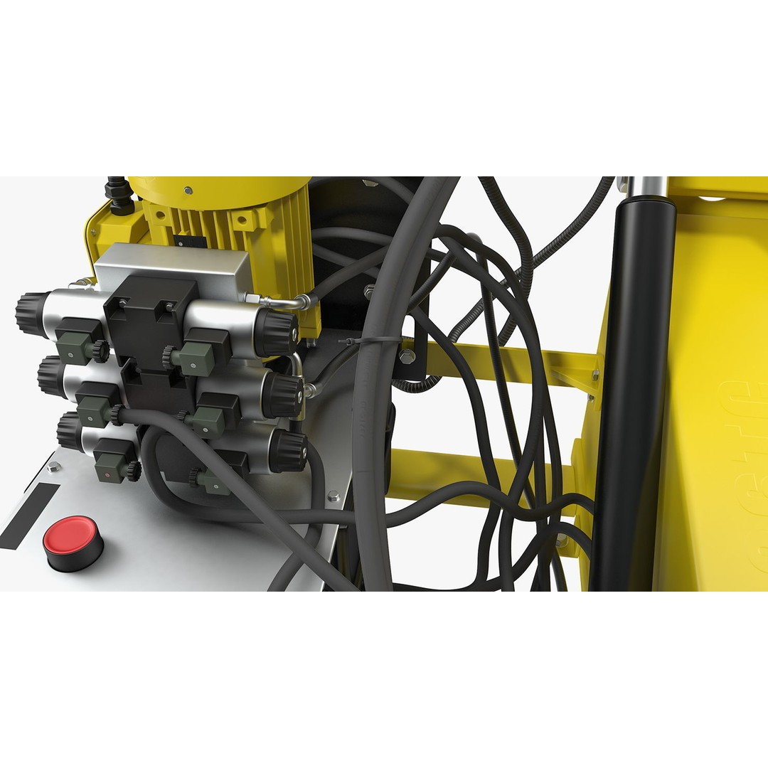 Truck Tyre Changing Machine 3D Model – PBR Industrial Equipment, FBX - View 20
