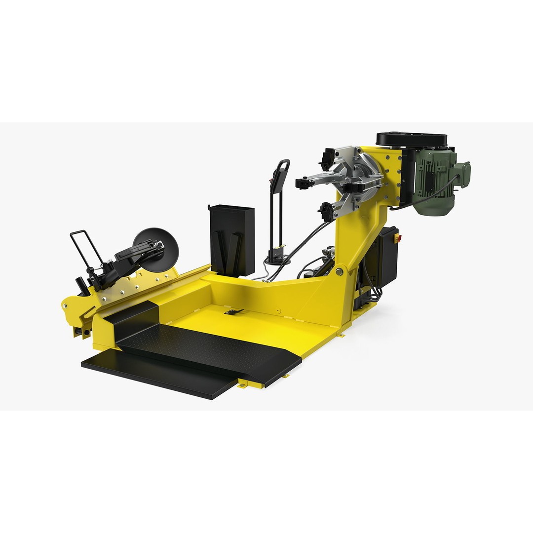 Truck Tyre Changing Machine 3D Model – PBR Industrial Equipment, FBX - View 5