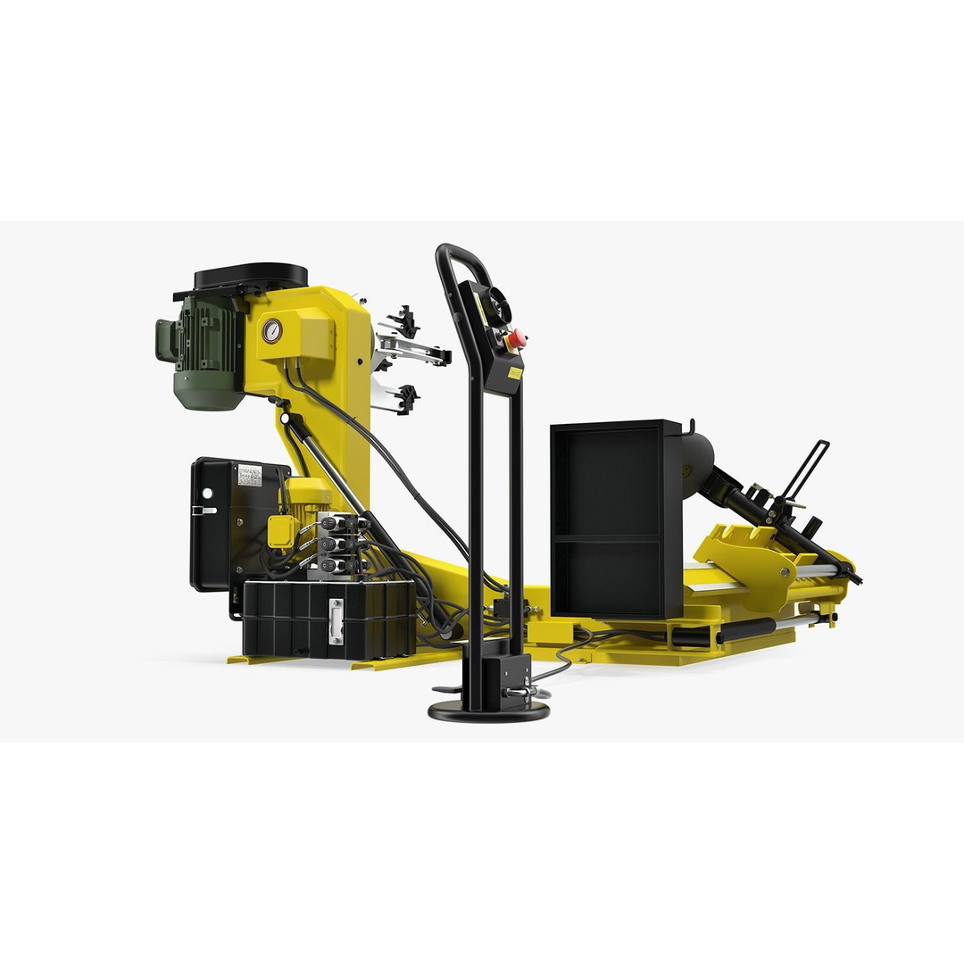 Truck Tyre Changing Machine 3D Model – PBR Industrial Equipment, FBX - View 7