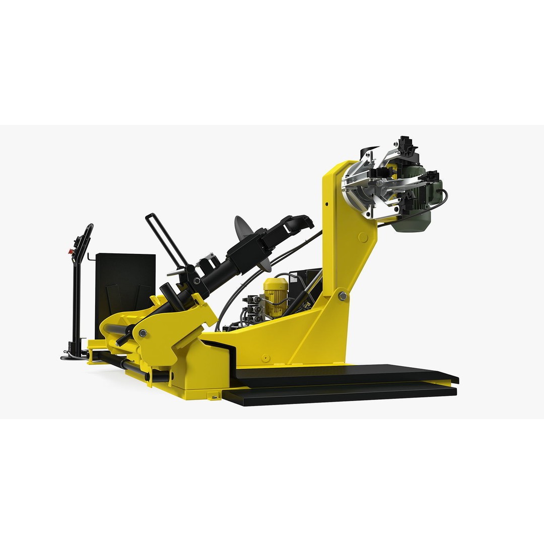 Truck Tyre Changing Machine 3D Model – PBR Industrial Equipment, FBX - View 9